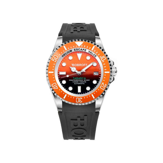 Bobroff Black Rubber Watch Bobroff Dark Slate Gray