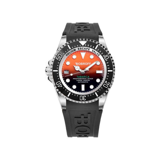 Bobroff Black Rubber Watch Bobroff Dark Slate Gray