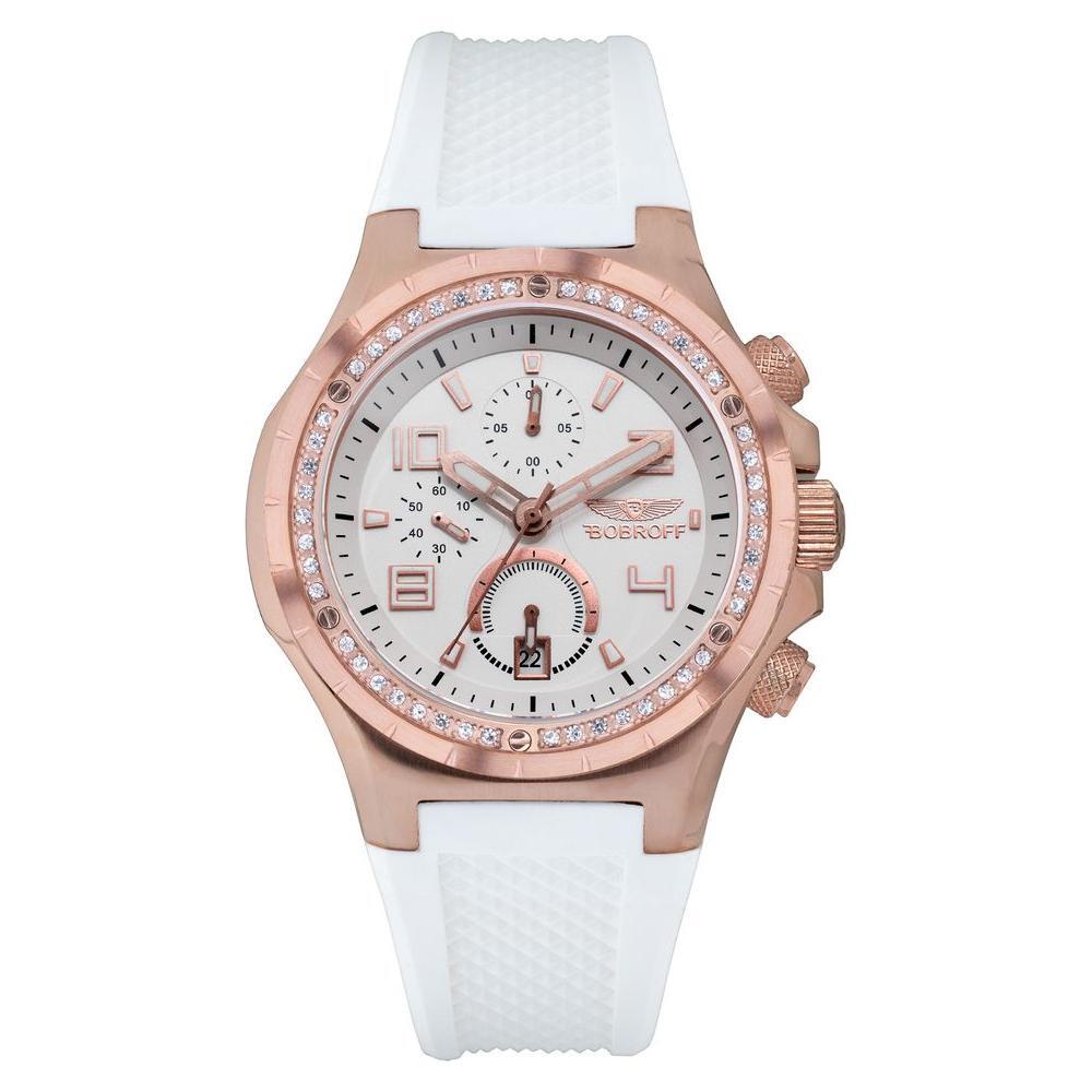 Bobroff White Rubber Watch