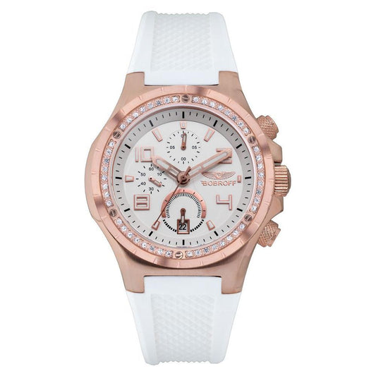 Bobroff White Rubber Watch