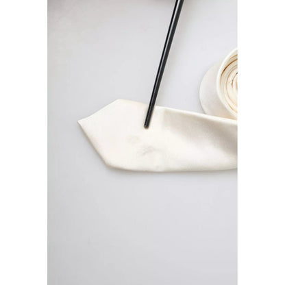 Dolce & Gabbana Off White Satin Silk Classic Men Necktie