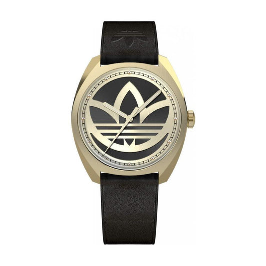 Adidas Black Leather Watch