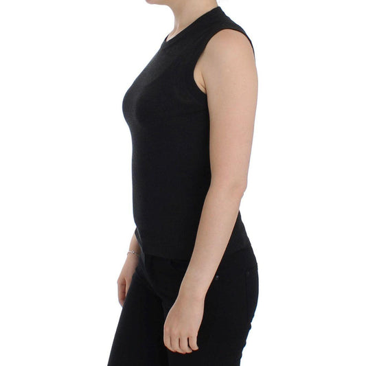 Dolce & Gabbana Elegant Black Sleeveless Pullover Vest Dolce & Gabbana Black