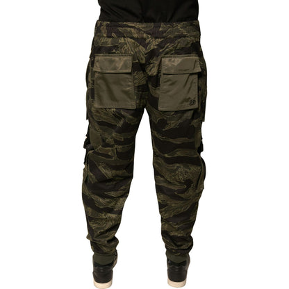 Dolce & Gabbana Green Cotton Jogger Cargo Pants
