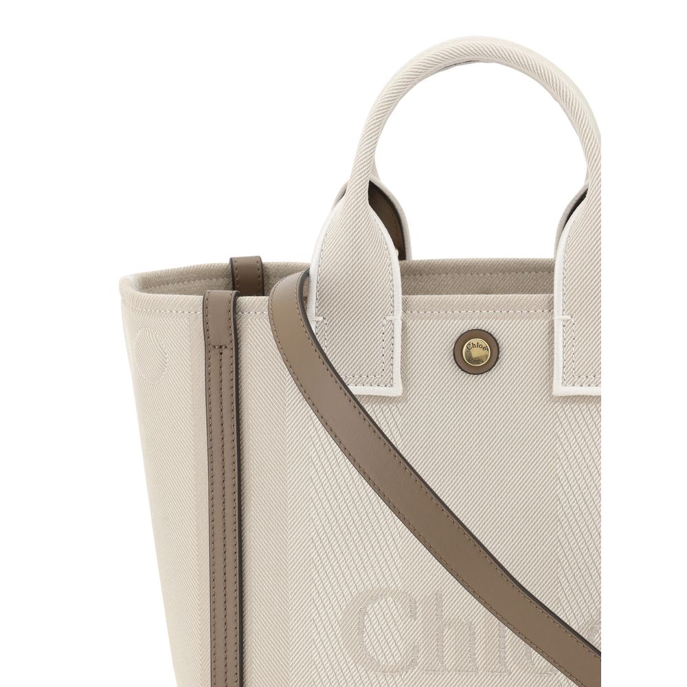 Chloé Beige Cotton Shoulder Bag