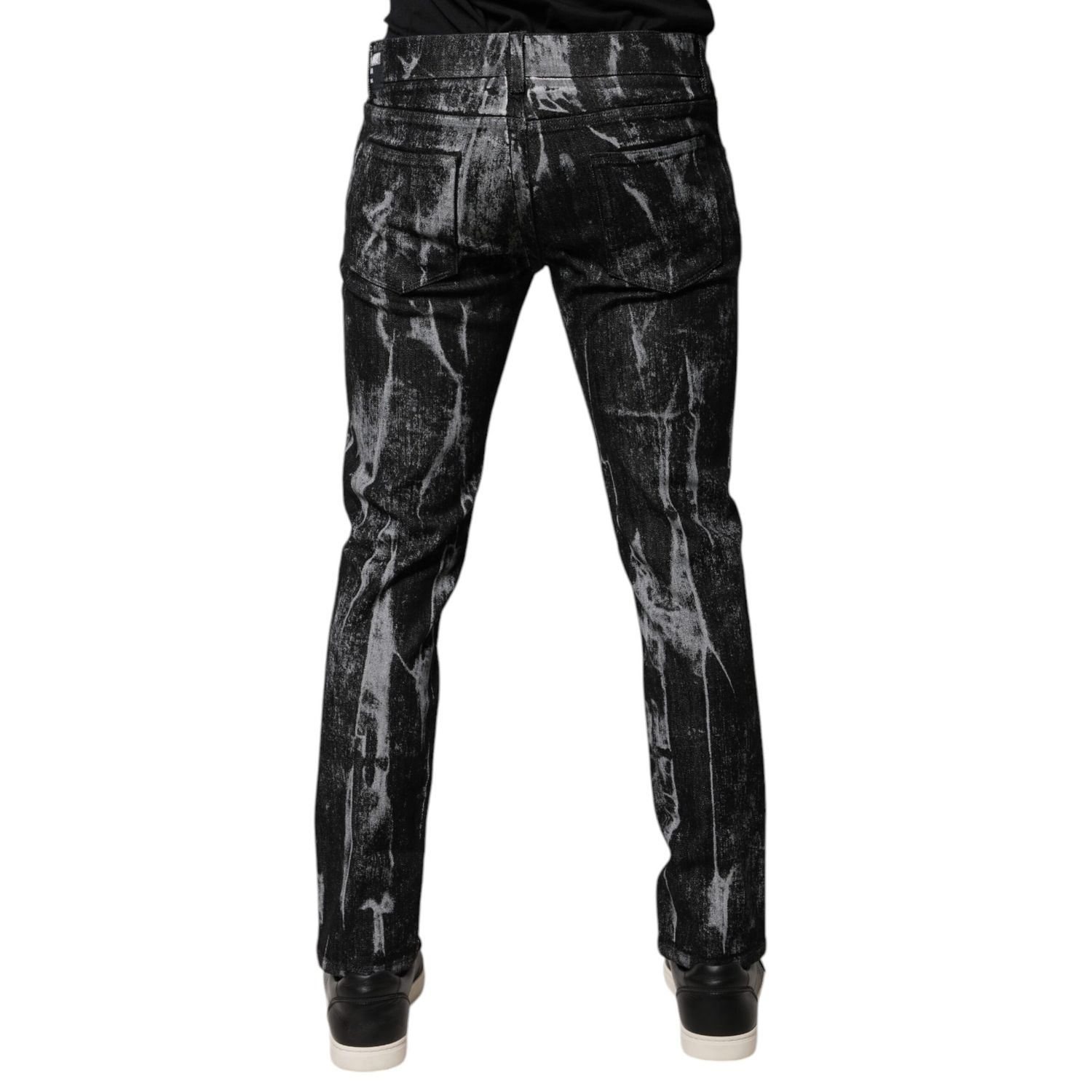 Dolce & Gabbana Multicolor Cotton Tie Dye Skinny Denim Jeans