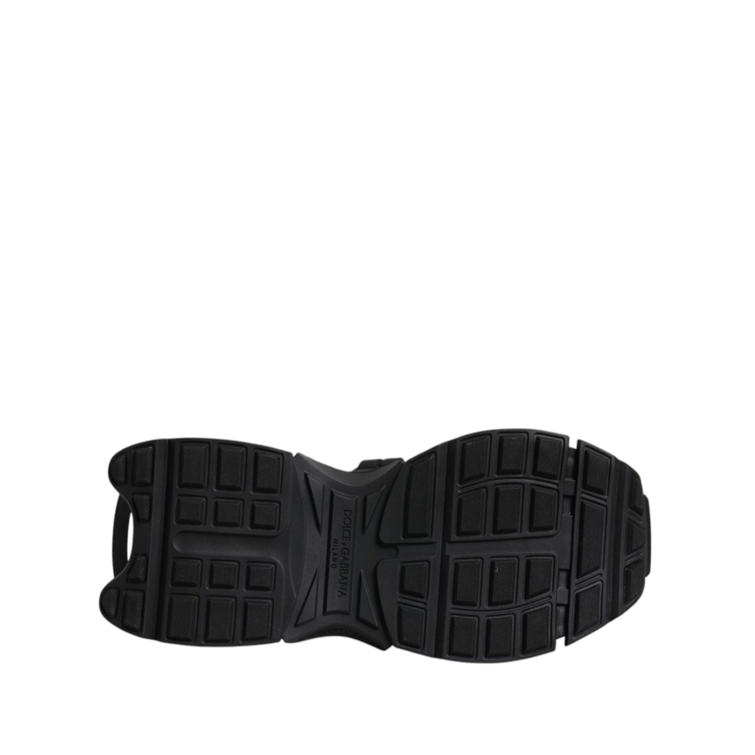 Dolce & Gabbana Black Low Top Space Lace Up Sneakers Shoes