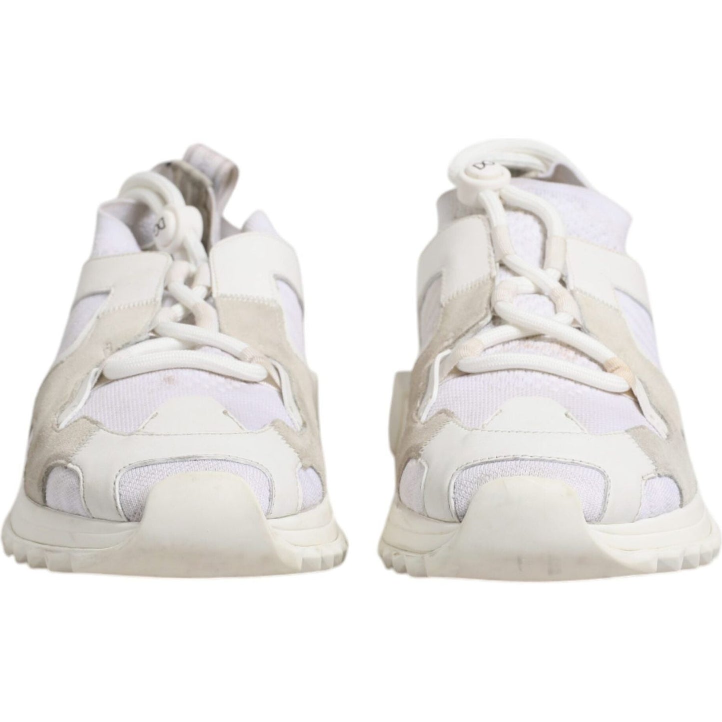 Dolce & Gabbana White Mesh Sorrento Trekking Sneakers Shoes