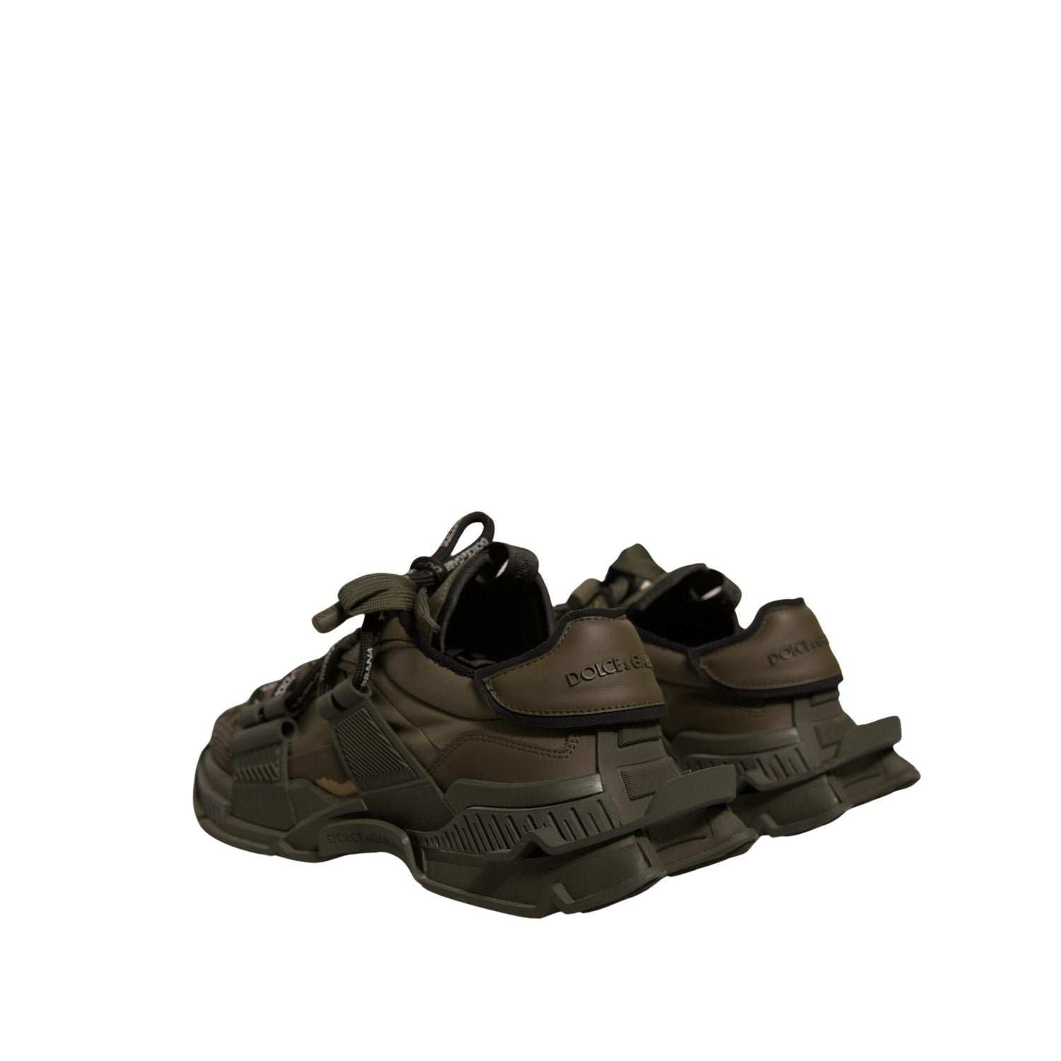 Dolce & Gabbana Military Green Space Low Top Sneakers Shoes