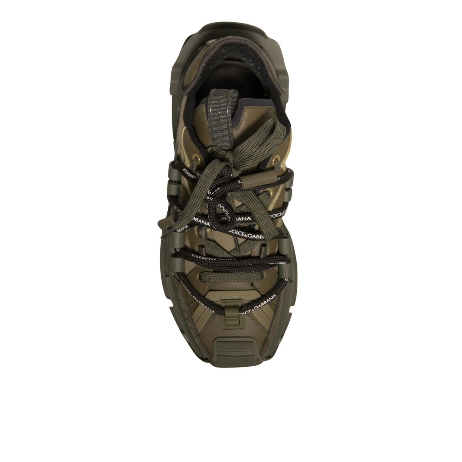 Dolce & Gabbana Military Green Space Low Top Sneakers Shoes