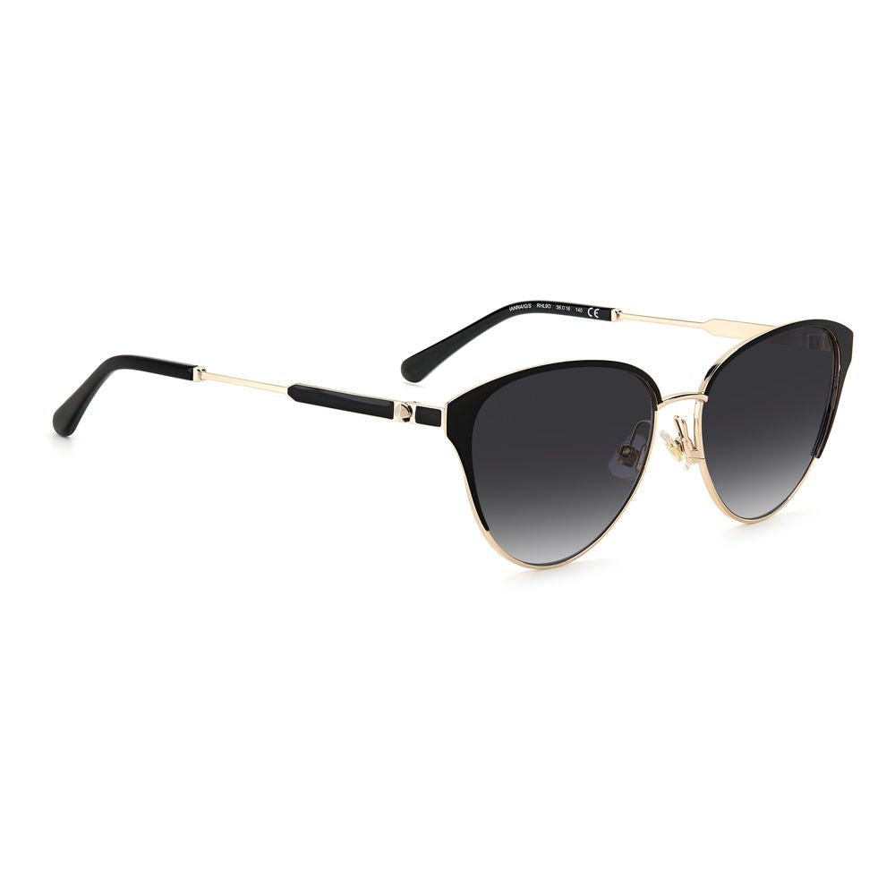 Kate Spade Black Metal Sunglasses KSIANNAGSRHLF69OAC