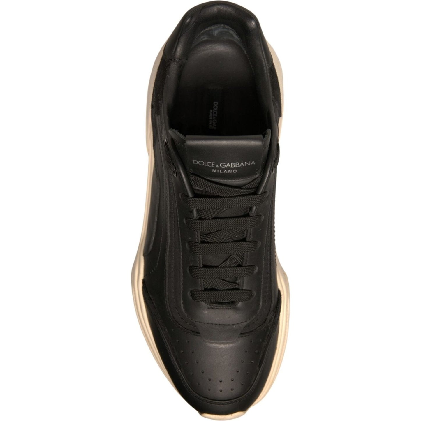 Dolce & Gabbana Black White Daymaster Low Top Sneakers Shoes