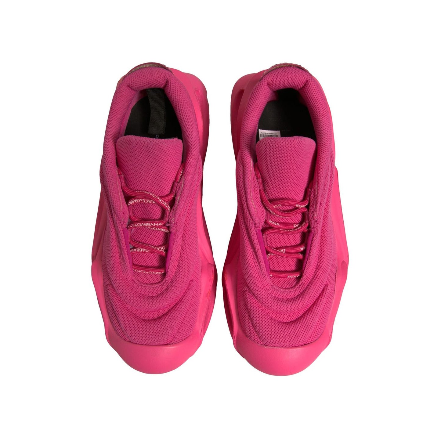 Dolce & Gabbana Pink Wave Low Top Lace Up Men Sneakers Shoes