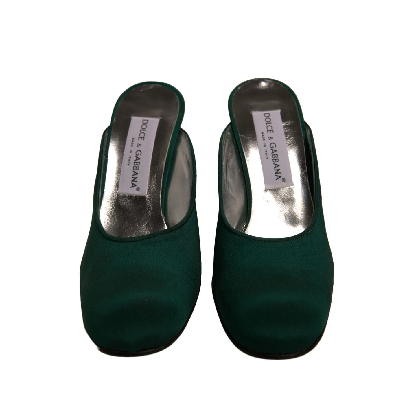 Dolce & Gabbana Green Suede Leather High Heel Pumps Shoes