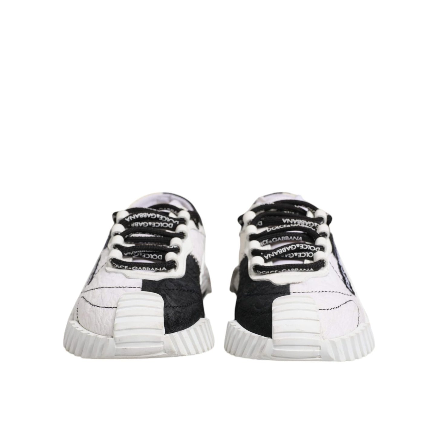 Dolce & Gabbana White Black NS1 Low Top Sneakers Shoes