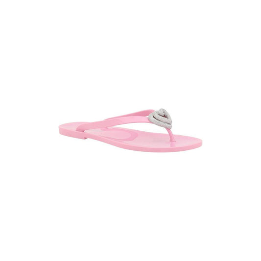 MACH & MACH Flip-flop Sandals with double heart MACH & MACH Pink