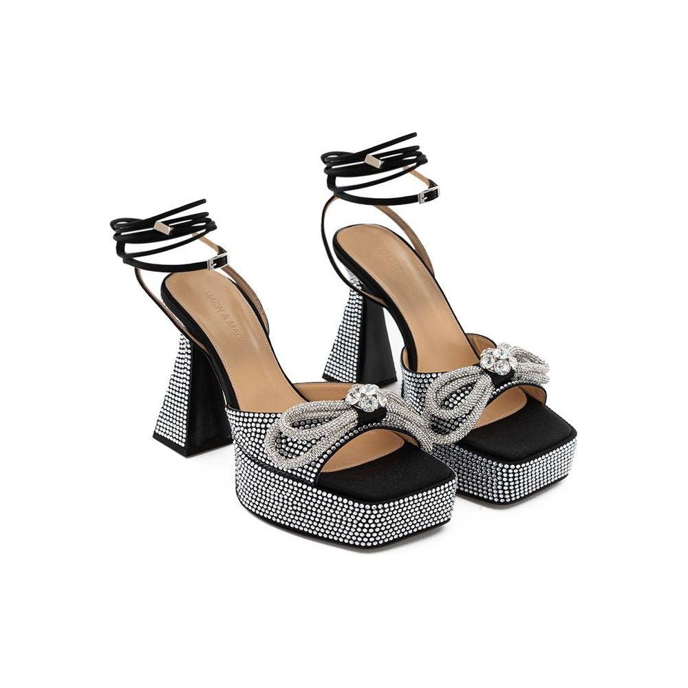 أحذية MACH &amp; MACH الأنيقة المصنوعة من الجلد الأسود لإطلالة راقية