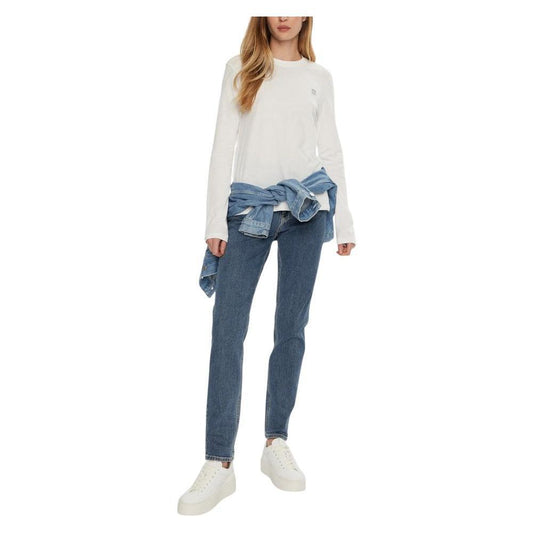 Calvin Klein Jeans White Cotton T-Shirt CA-16503900008-IT42|M