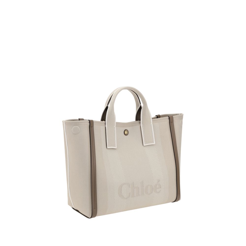 Chloé Beige Cotton Handbag