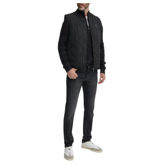 Calvin Klein Jeans Black Cotton Cardigan Calvin Klein Jeans Dark Slate Gray