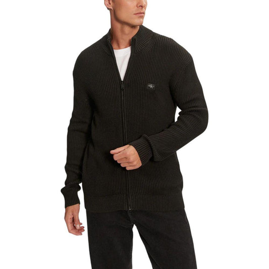 Calvin Klein Jeans Black Cotton Cardigan Calvin Klein Jeans Black