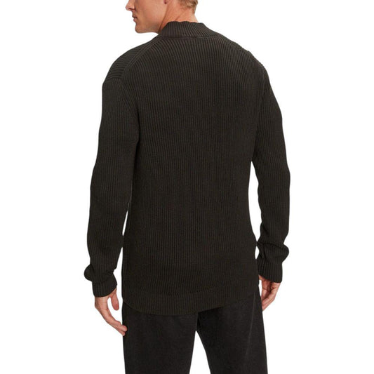Calvin Klein Jeans Black Cotton Cardigan Calvin Klein Jeans Black