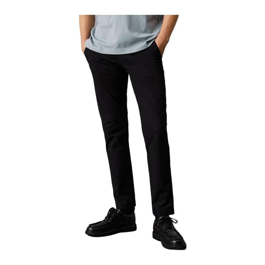 Calvin Klein Jeans Black Cotton Cotton Jeans & Pant Calvin Klein Jeans Gray