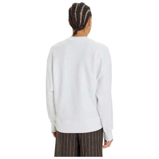 Calvin Klein Jeans White Recycled Cotton Sweatshirt CA-16507300008-IT40|S