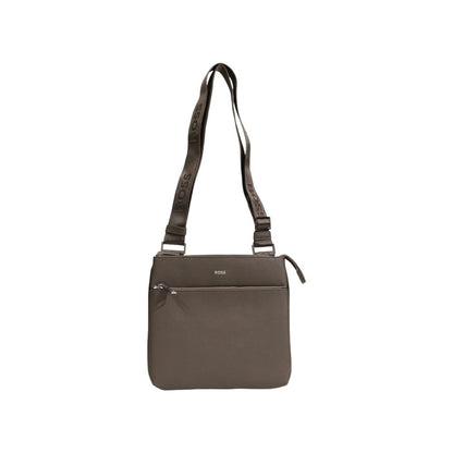 Hugo Boss Bicolor Leather Messenger Bag