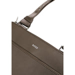Hugo Boss Green Leather Messenger Bag BO-14895600148