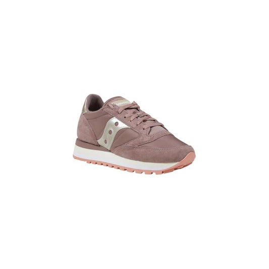 Saucony Pink Suede Leather Sneaker