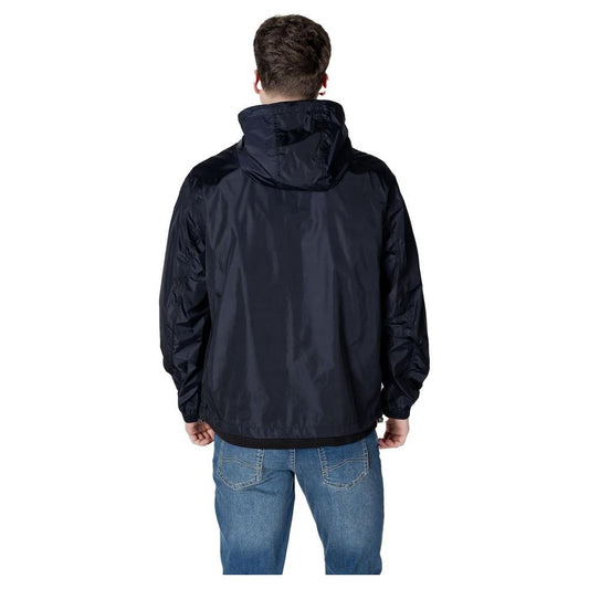 Armani Exchange Blue Polyamide Jacket Armani Exchange Dark Slate Gray