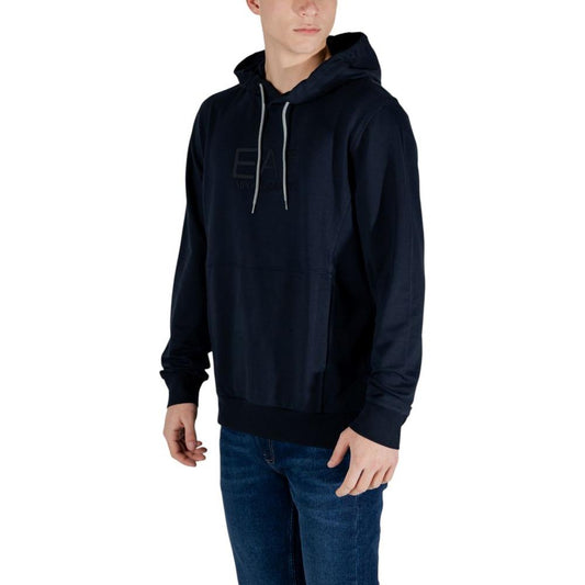 EA7 Emporio Armani Blue Cotton Sweater