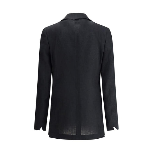 Lardini Linen Blazer Lardini Dark Slate Gray