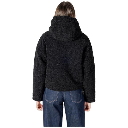 Calvin Klein Jeans Black Polyester Jackets & Coat Calvin Klein Jeans Dark Slate Gray