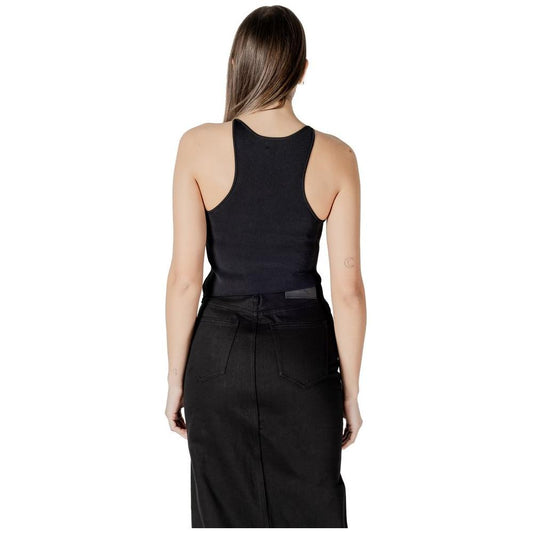 Calvin Klein Jeans Black Rayon Tops & T-Shirt Calvin Klein Jeans Black