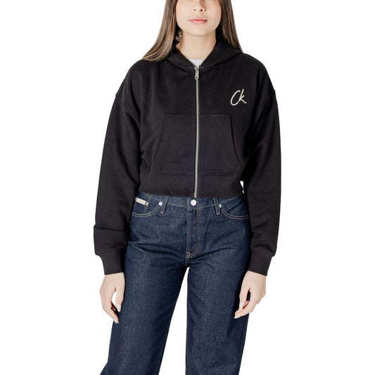 Calvin Klein Jeans Black Cotton Sweater Calvin Klein Jeans Dark Slate Gray