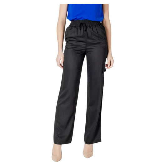 Calvin Klein Jeans Black Viscose Jeans & Pant Calvin Klein Jeans Dark Slate Gray