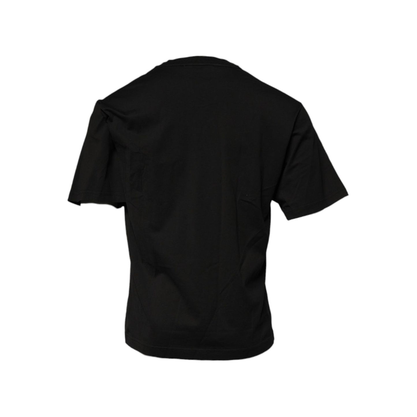 Dolce & Gabbana Black DG Logo Cotton Crew Neck T-shirt