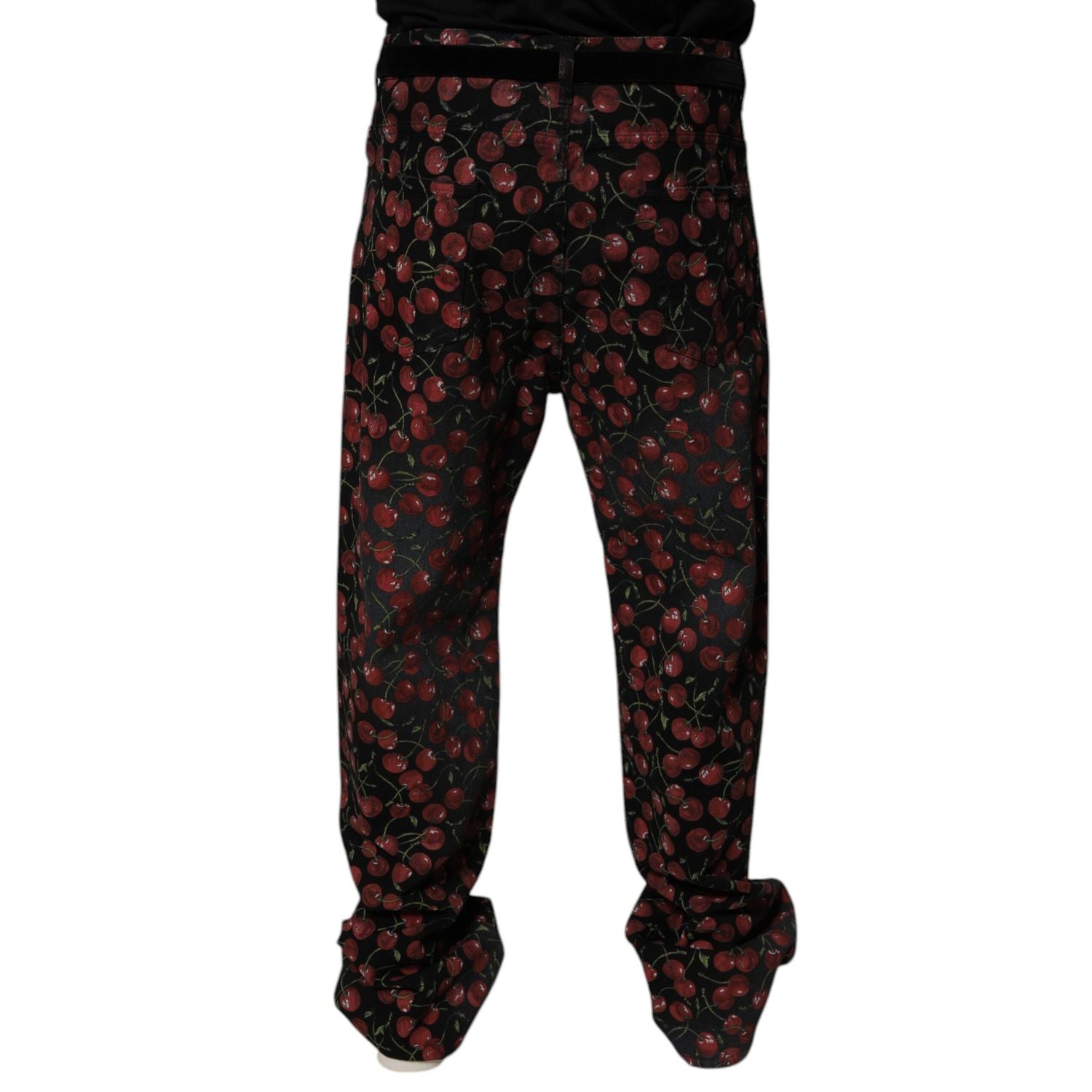Dolce & Gabbana Black Cherry Cotton Straight Men Denim Jeans