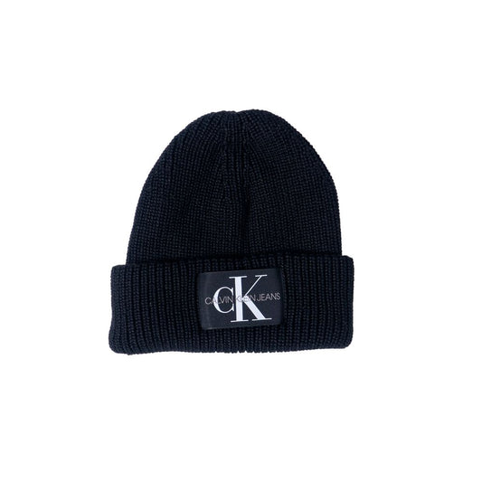 Calvin Klein Black Marabou Beanie