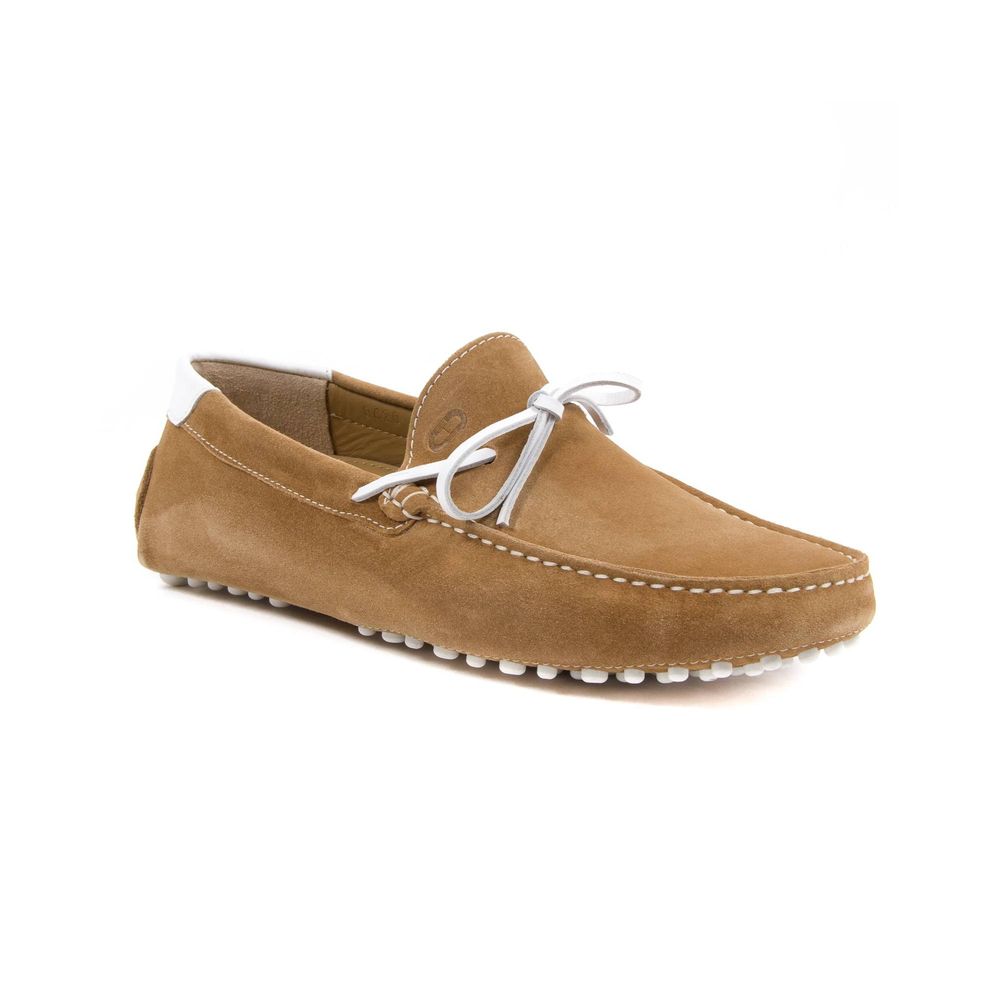 Dee Ocleppo Beige Leather Moccassin