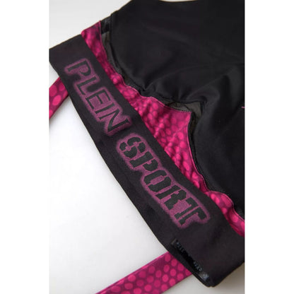 Plein Sport Black Fuchsia Logo Athlete Hannah Bra Underwear