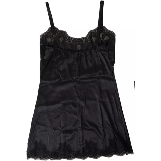 Dolce & Gabbana Sultry Black Silk Camisole Top Dolce & Gabbana Black