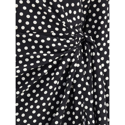 Crida Milano Black Silk Cocktail Dress