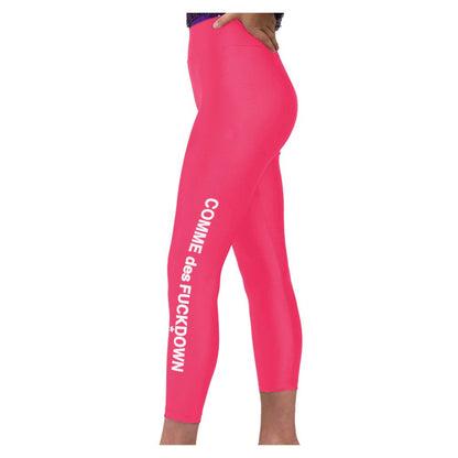 Comme Des Fuckdown Pink Nylon Women Legging