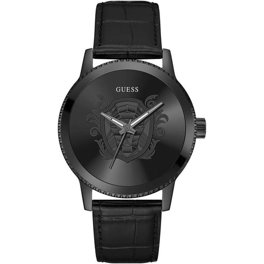 Guess Black Leather Watch