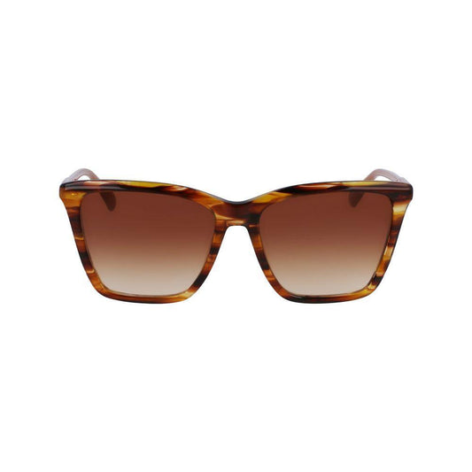 Longchamp Brown Acetate Sunglasses LOLO719S238AC