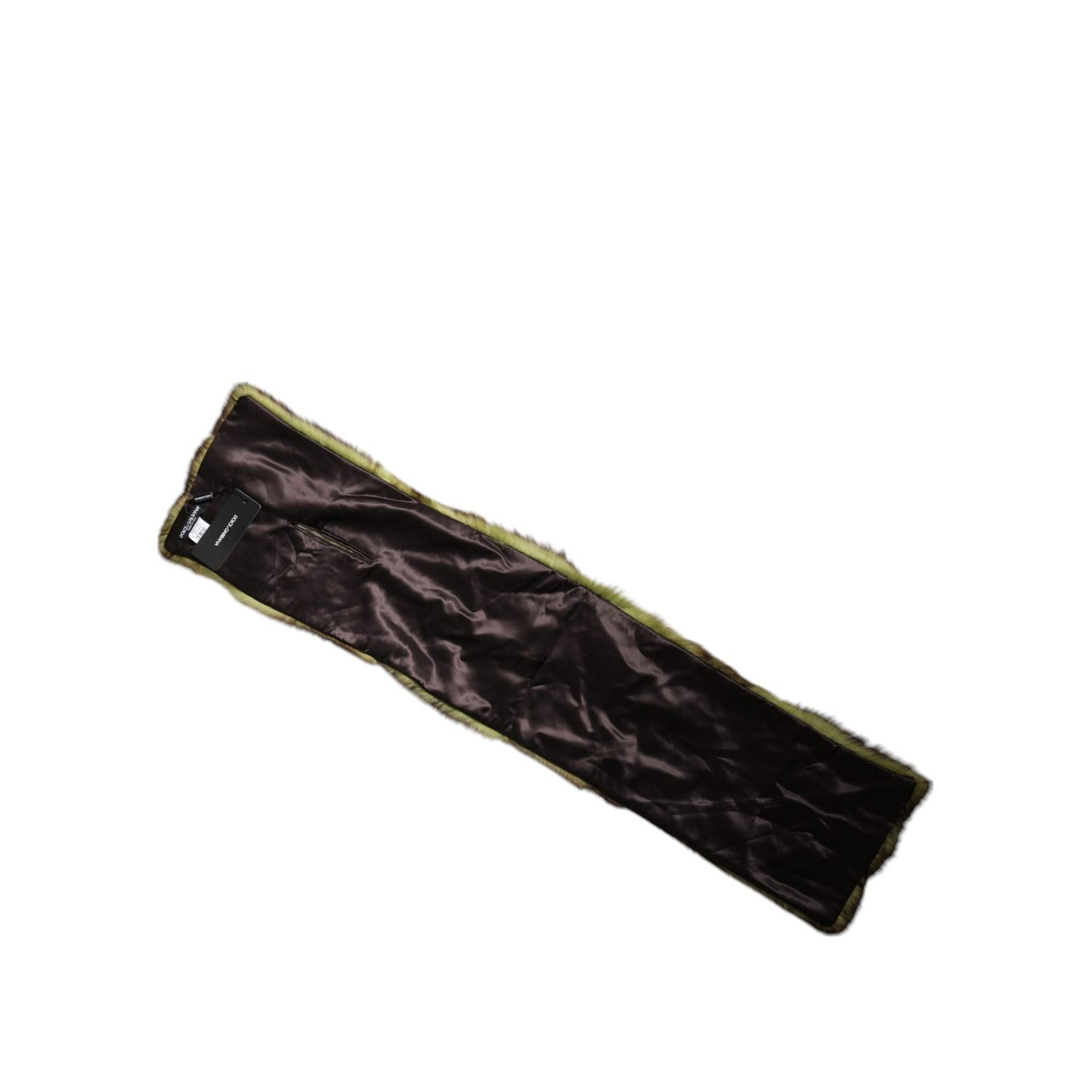 Dolce & Gabbana Multicolor Fur Shawl Neck Wrap Cover Collar Scarf