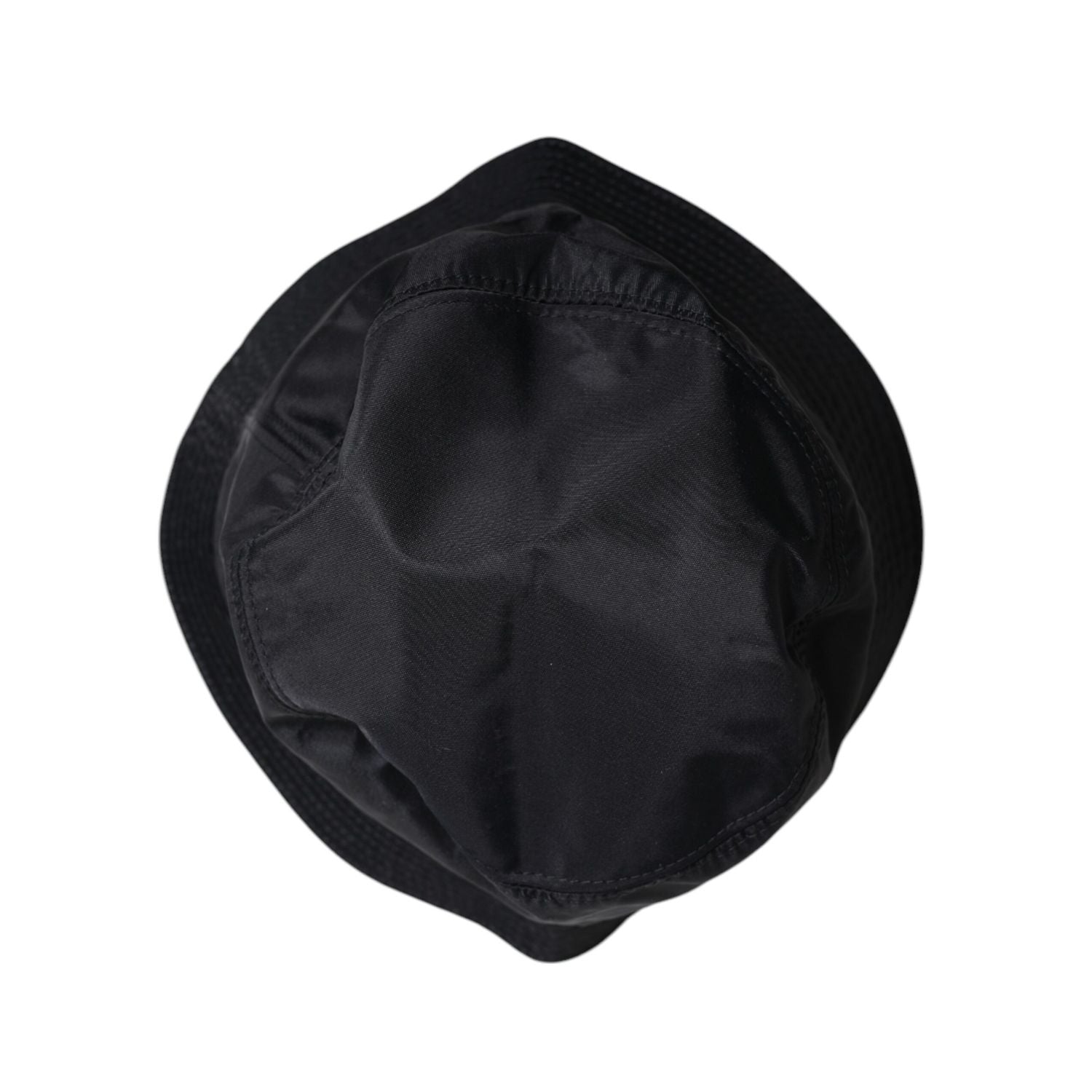 Dolce & Gabbana Black Cotton Wide Brim Bucket Hat